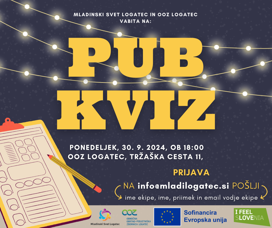 Pub kviz - 30/09/2024 - Teden obrti in podjetništva